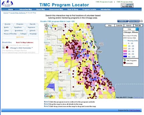 Mapping For Justice Interactive Map Showing Gangs In Chicago