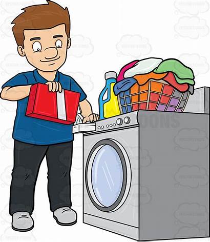 Washing Laundry Machine Clipart Cartoon Washer Doing