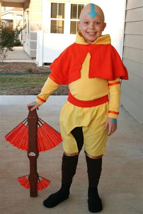 The Last Airbender Avatar Aang Cosplay Costume Children Outfit Kids Avatar