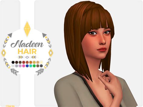 Nadeen A Sims 4 Cc Hair ⧫