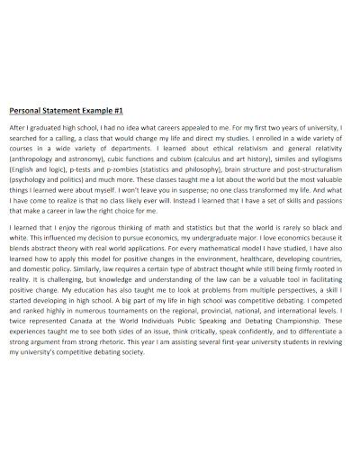 🏷️ Sample Personal Statement For College Application Creative Personal