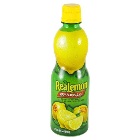 Realemon 100 Lemon Juice 15 Oz Coffee And Breakfast Drinks Meijer