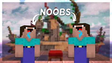 Noobs Play Minecraft Bedwars Youtube