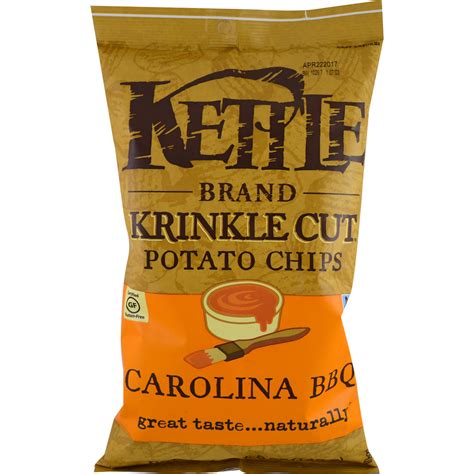 Kettle Foods Krinkle Cut Potato Chips Carolina Bbq 5 Oz 142 G Iherb