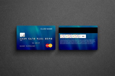 Credit / Bank Card Mock-Up | Business card mock up, Credit card design ...