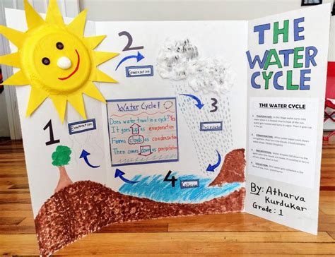 Water Cycle Project Science Fair Poster Water Cycle Science Fair