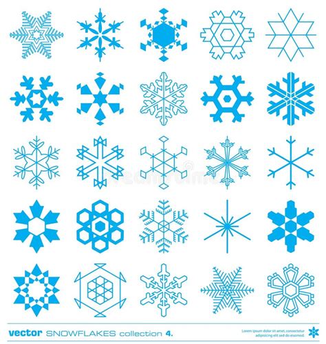 Snowflakes Silhouette Design Vector Stock Illustration Illustration