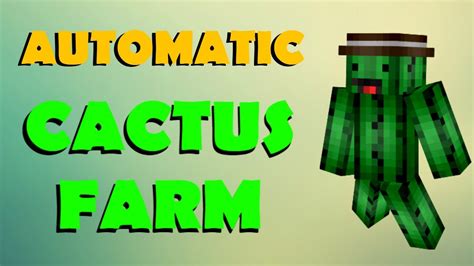 I will show you how to build it with this. How To Make An Automatic Cactus Farm In Minecraft - YouTube