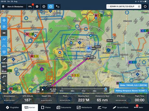 Jeppesen mobile flitedeck vfr enroute data includes topographical information, terrain, obstacles, airspace, navaids, and vfr waypoints. ForeFlight Review - Der richtige Ersatz für Jeppesen ...