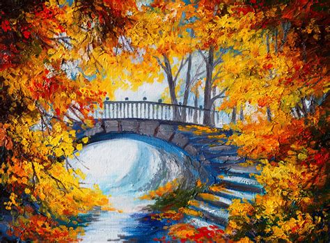 Of The Year Autumn Tree Color Bridge A Step Seasons Autumn