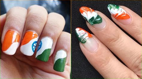 Independence Day 2023 Nail Art Ideas From Tricolour Indian Flag