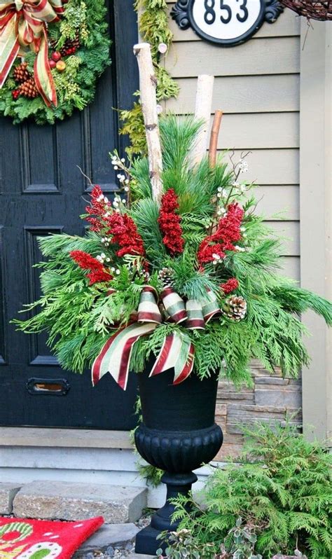 Beautiful Winter Planters Ideas To Inspire You 44 Christmas Planters