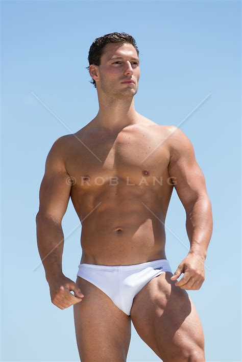 Hot Man In A Speedo Outdoors Rob Lang Images