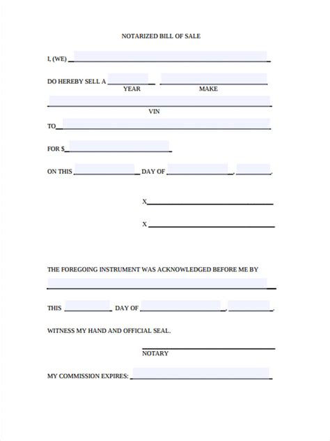 Free 28 Sample Bill Of Sale Forms In Pdf Ms Word