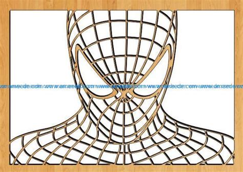 Spiderman file cdr and dxf free vector download for Laser cut – Free