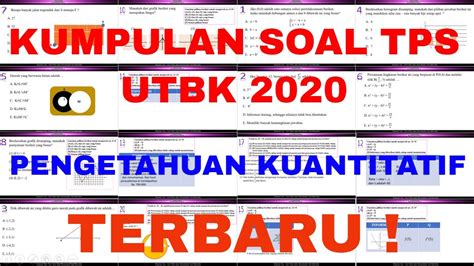 Informasi soal nomor 1 s.d 3 diketahui reaksi : Bocoran soal tps utbk sbmptn 2020 - YouTube