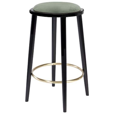 Minimal Style Bar Stool In Solid Wood Textiles Or Leather Seatings For Sale At 1stdibs Solid