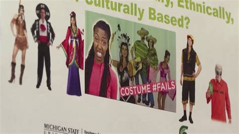 michigan state university criticized for halloween costume sensitivity fliers youtube