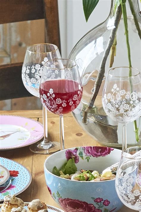 Floral Wine Glass Pip Studio The Official Website
