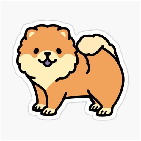 Chow Chow Sticker For Sale By Littlemandyart Redbubble