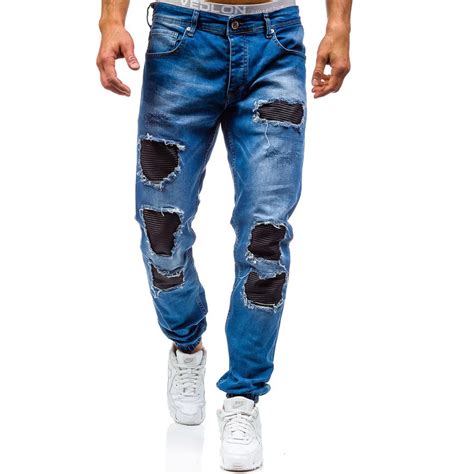 Streetwear Pants New Mens Jeans Ripped Jeans For Men Skinny Distressed