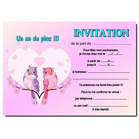 They all are at your disposal, therefore you can create fascinating invites at once. Carte invitation anniversaire avec coeur - Jlfavero