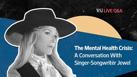 live question and answer event the mental health crisis a conversation with singer songwriter