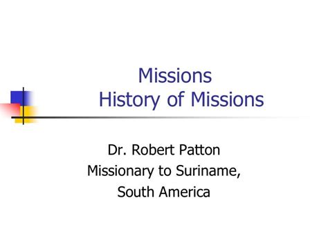 History Of Missions Lesson 10 Africa 19th Century