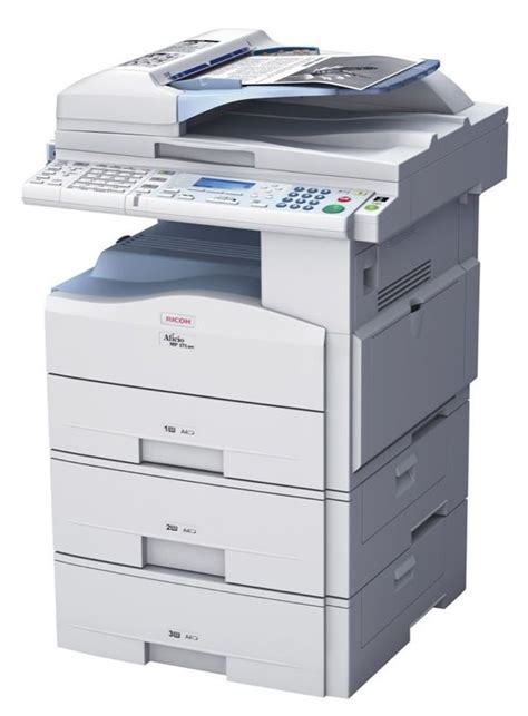 Hard working a3 black and white multifunction printer that prints onto paper up to 216 g/m2. Ricoh Aficio MP 171SPF Digital Imaging System - CopierGuide
