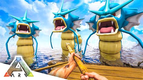 Gyarados Attack Ark Survival Evolved Pokemon Mod 6 Youtube