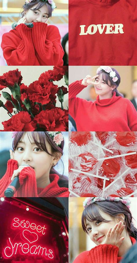 Red holds a wide range of different meanings, which include: Jihyo TWICE - Red Aesthetic
