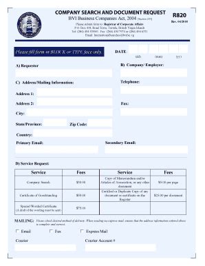 Dato capital bvi offers full company reports including a search report with date of incorporation, share capital, updated status, list of filings, registered agent contact details and company number. Printable bvi company registry search - Edit, Fill Out ...