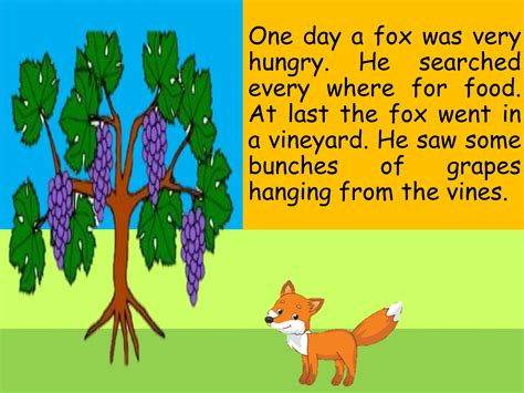Fox And Grapes Story The Fox And The Grapes Story In English 2022 10 21