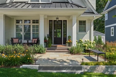 Modern Farmhouse Front Yard Country Garden Minneapolis By