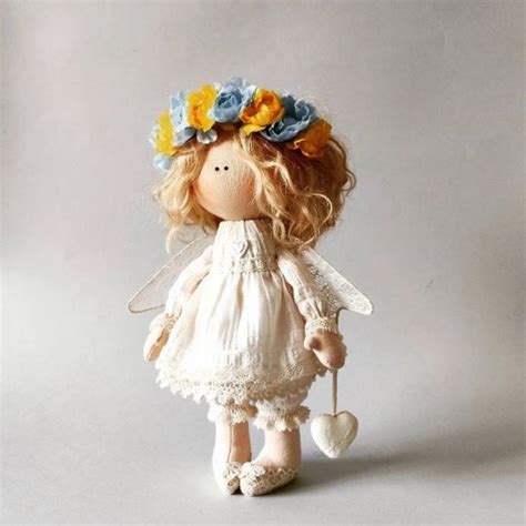 Ukranian Folk Doll Angel Doll With Wings In Angel Doll Fairy