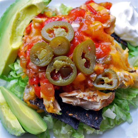 Oven Baked Loaded Chicken Nachos Recipe Amees Savory Dish