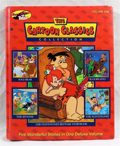 vintage 1995 hanna barbera cartoon classics hardcover book flintstones jetsons comic books