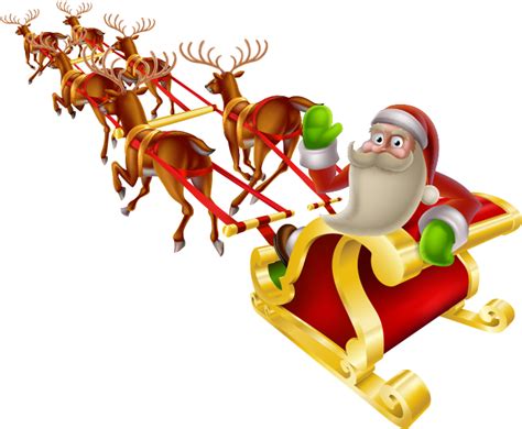 Santa Sleigh Png Transparent Images Png All