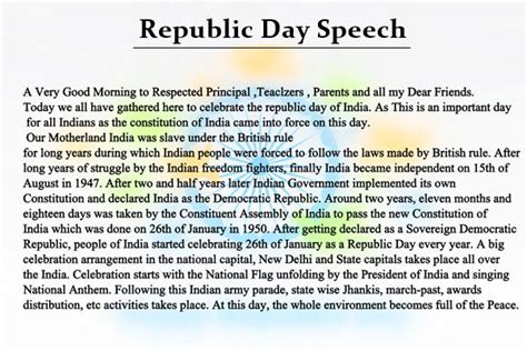 Speech On Republic Day With Quotes Soalandock