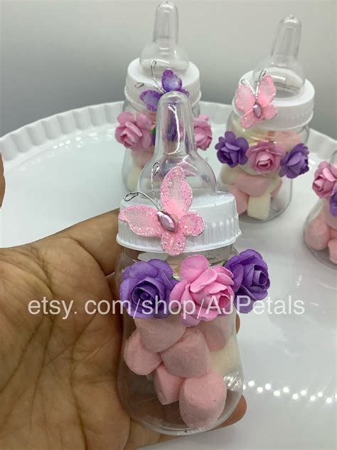 24 Butterfly Baby Shower Favors Pink Butterfly Baby Etsy
