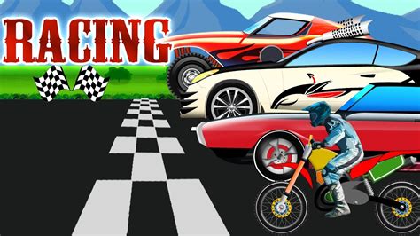 Car Race Cartoon Car Chase For Children Youtube