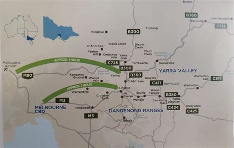 It began operations on 1 january 1995 following the restructure of melbourne's water industry in 1994. Yarra Valley Map - Tourist & Wine Region Maps, Victoria