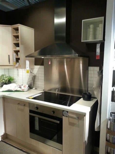 Ikea Stainless Steel Splash Back Chefs Kitchen Kitchen Backsplash