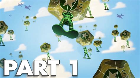 Toy Story 3 Gameplay Woodys Roundup Paratrooper Intro And Part 1