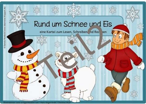 Details download in den sammelkorb. Schnee- und Eiskartei (Teil 2 | Kartei, Grundschule ...