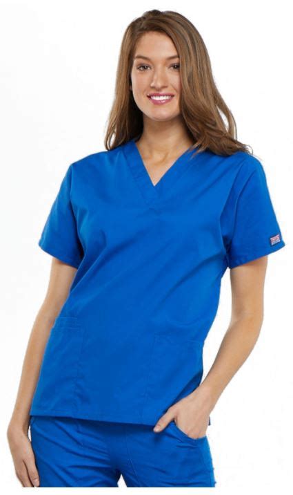 Unisex Scrub Set Royal Blue Healthcare Tops Nurses Scrubs Nursing