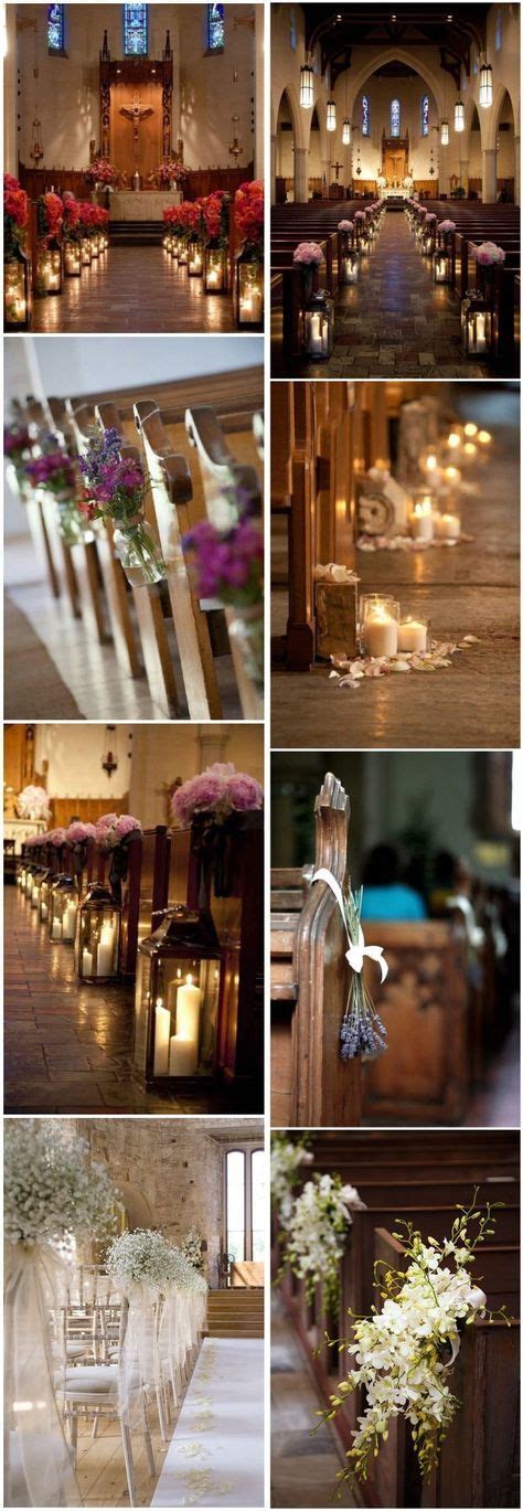 21 Stunning Church Wedding Aisle Decoration Ideas To Steal