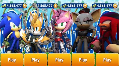 Sonic Dash All Prime Characters Unlocked Nine Tails Rusty Rose
