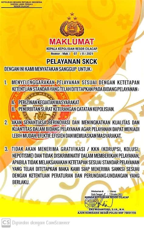 Contoh Surat Keterangan Catatan Kepolisian - Contoh Surat Resmi