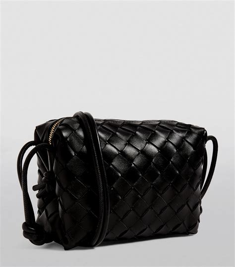 Bottega Veneta Mini Leather Intrecciato Loop Cross Body Bag Harrods HK